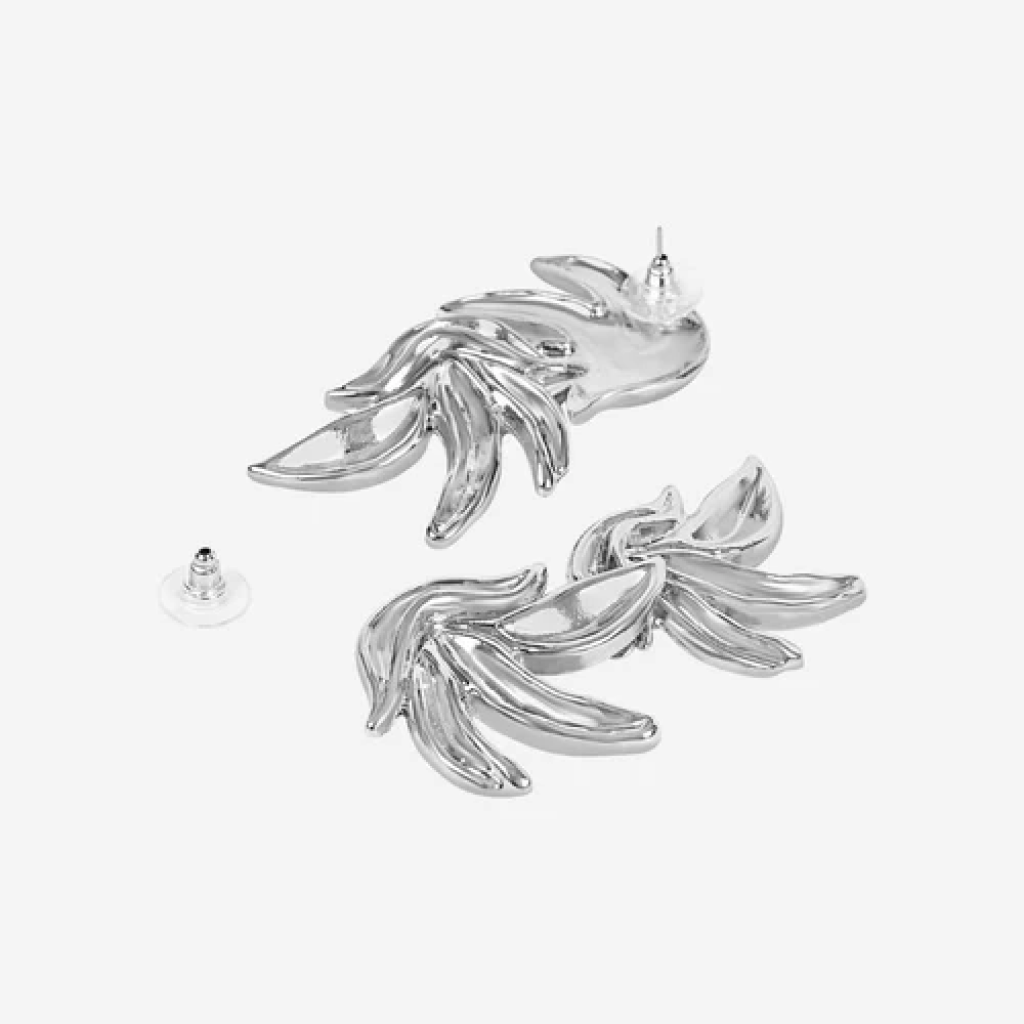 Leaf Earrings Silver