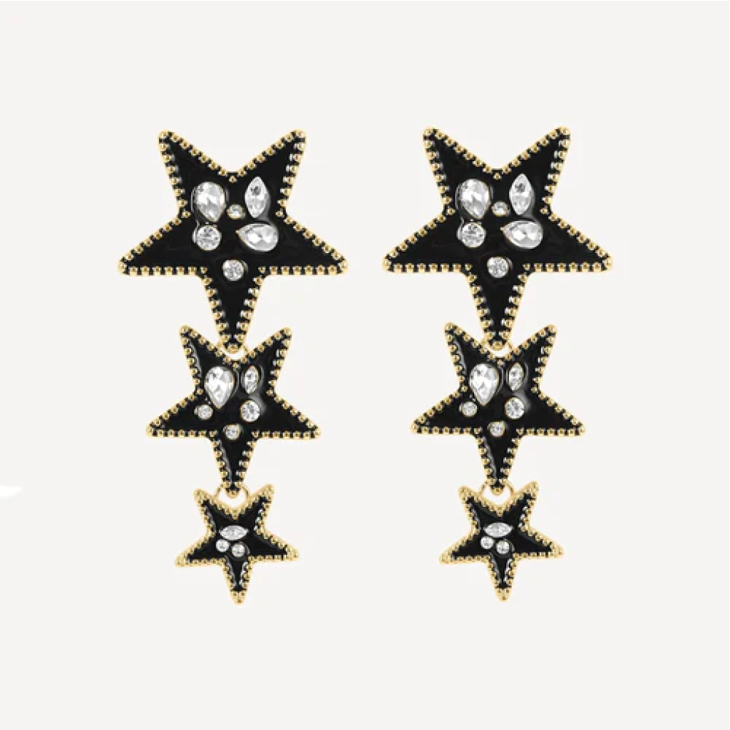 Kristal Star Earrings