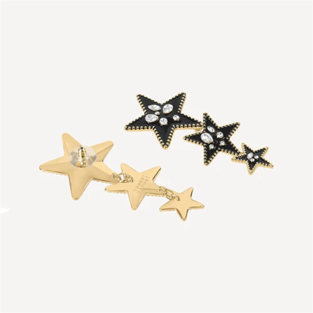 Kristal Star Earrings